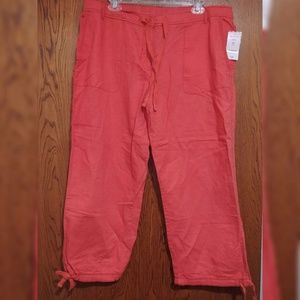 Coral Capris Pants